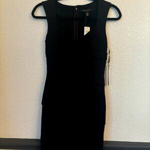WHBM Power Mesh Slimming Little Black Dress, Size 2